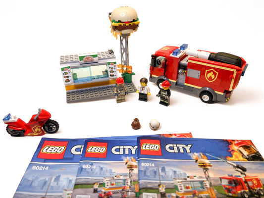 LEGO® City 60214 Brand bij het Hamburgerrestaurant
