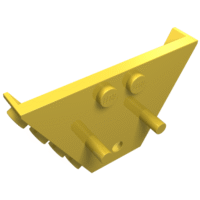3145 - Vehicle, Tipper End Flat with Pins